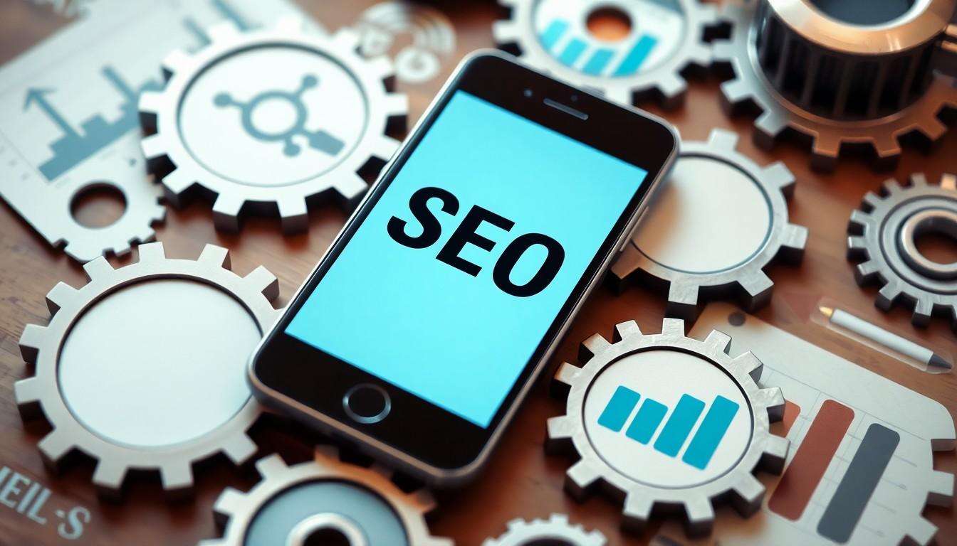 SEO illustration - how search engines rank websites