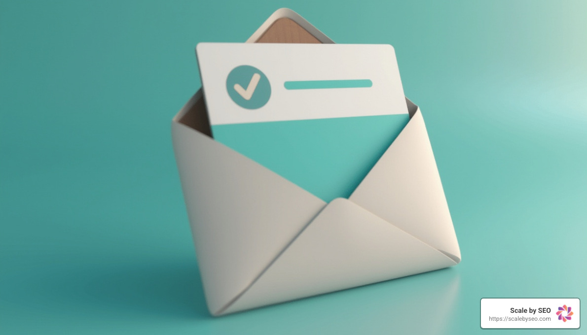 3D illustration of an envelope with a reminder notification popping out - best backlink provider