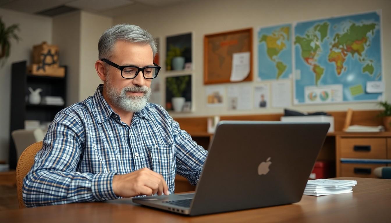 man working on laptop - local SEO and Google Business Profile optimization