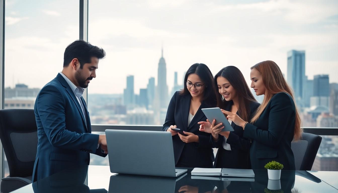 people in an office- geotargeted seo strategies