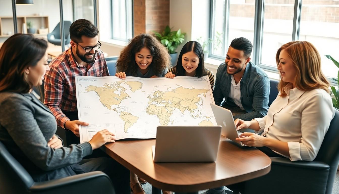 people holding a map - geotargeted seo strategies