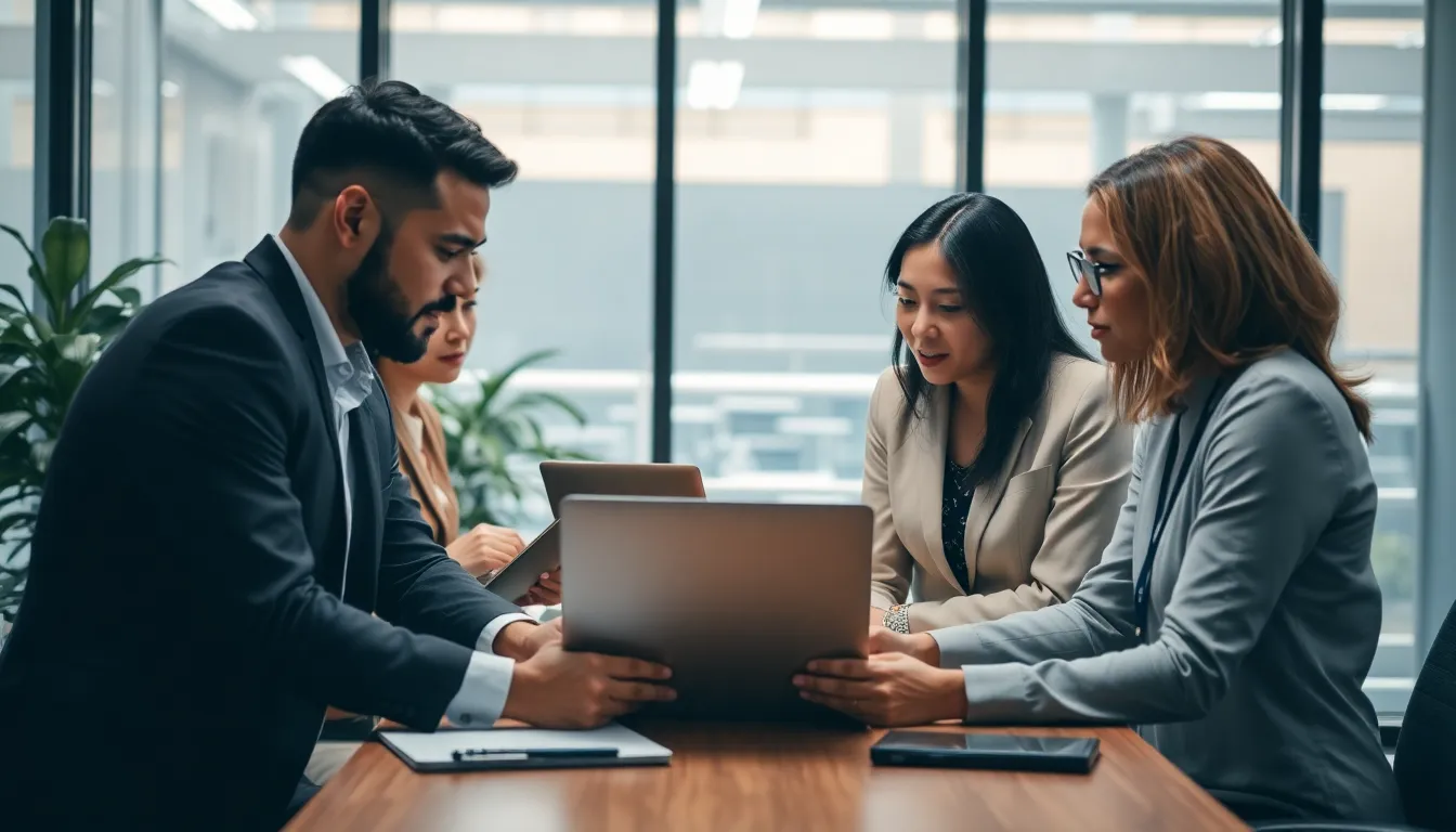 people in a meeting - Content Strategies for Outranking Industry Giants