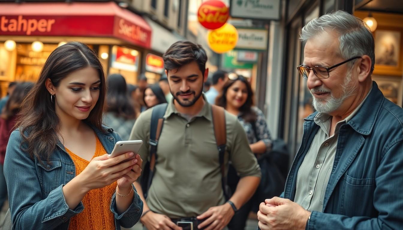 people at a busy street - how local seo can help your business get found