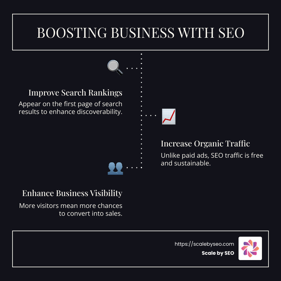 Infographic on the Basics of SEO - SEO infographic infographic-line-3-steps-dark