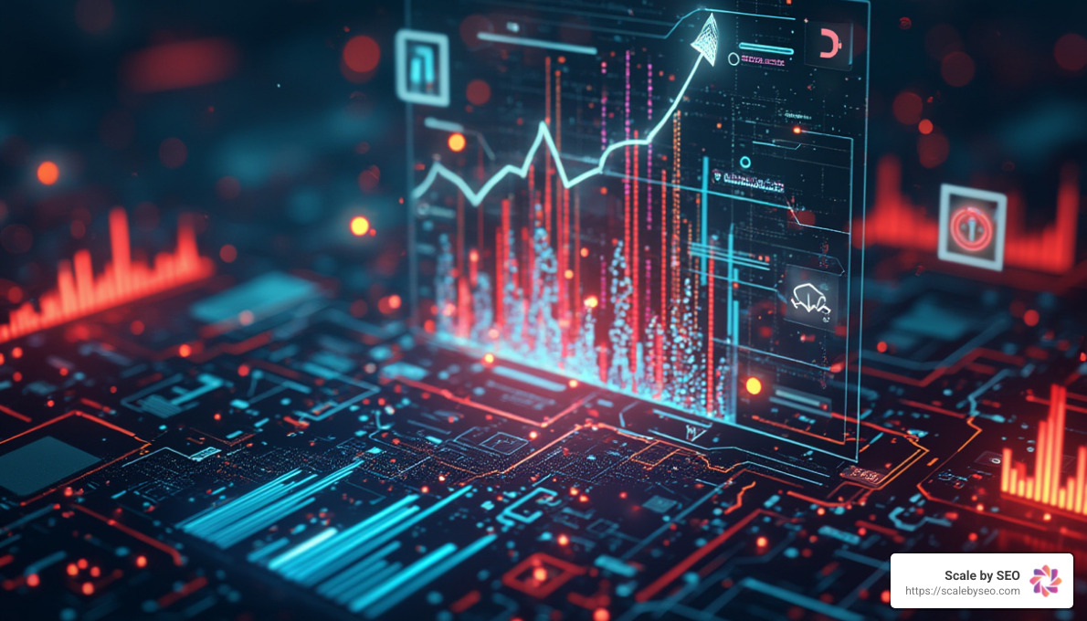 AI image of search engine optimization - how to track performance of technical seo