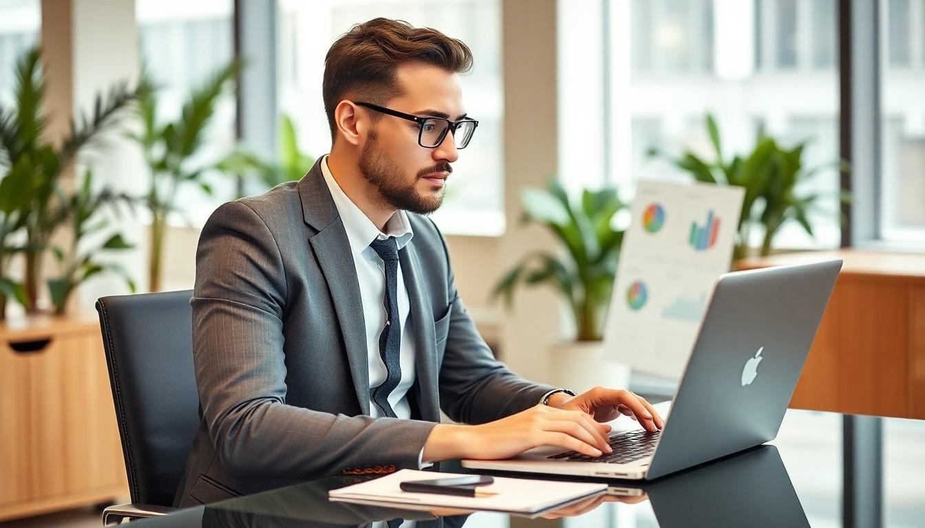 person with laptop - content distribution sites