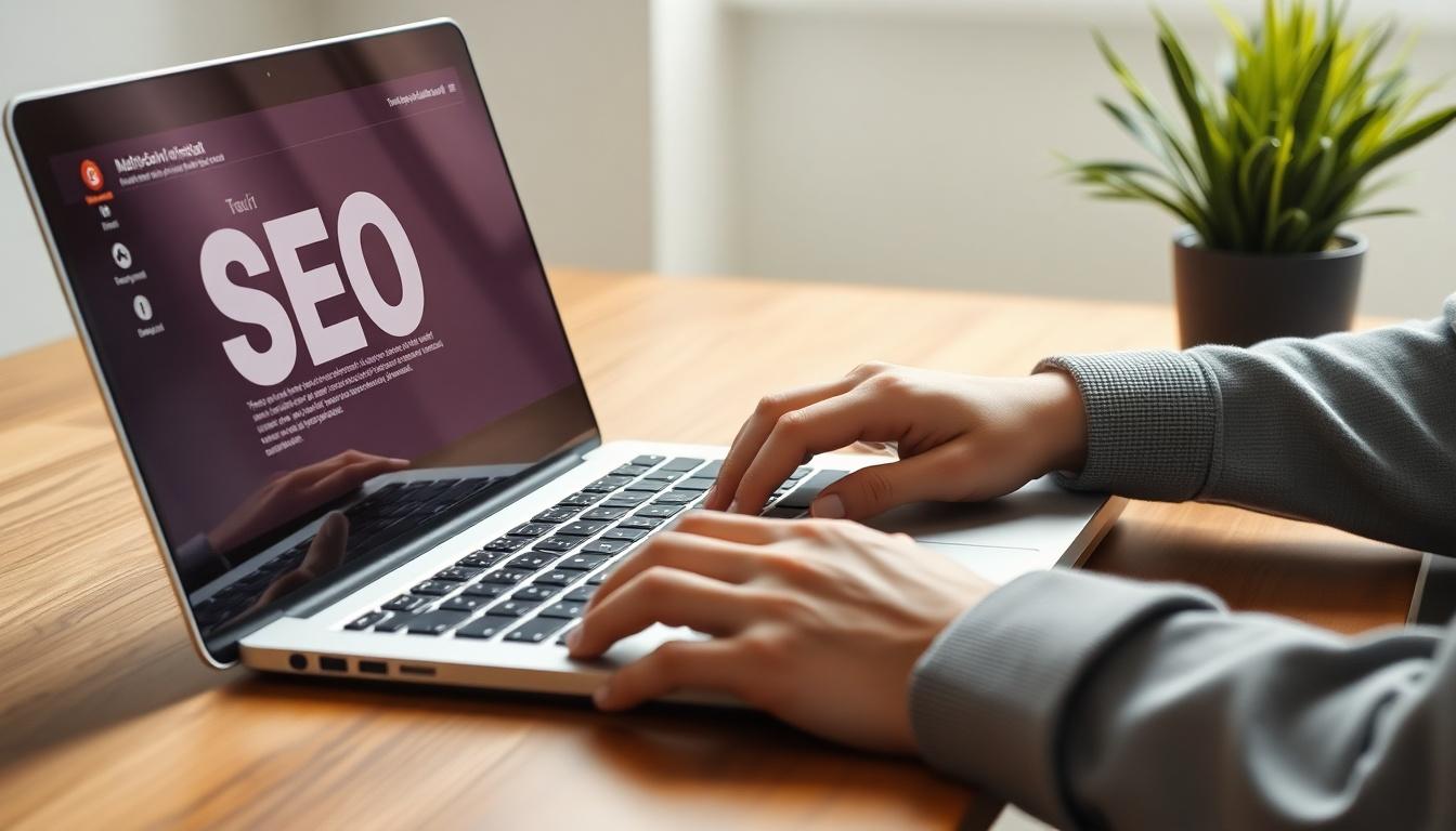 seo professional looking at laptop -  white label local seo