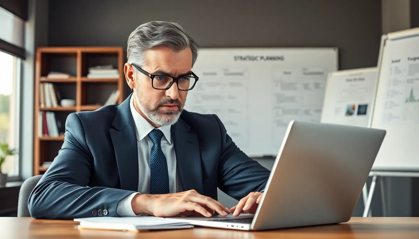 man working on laptop - best link building strategies for small businesses