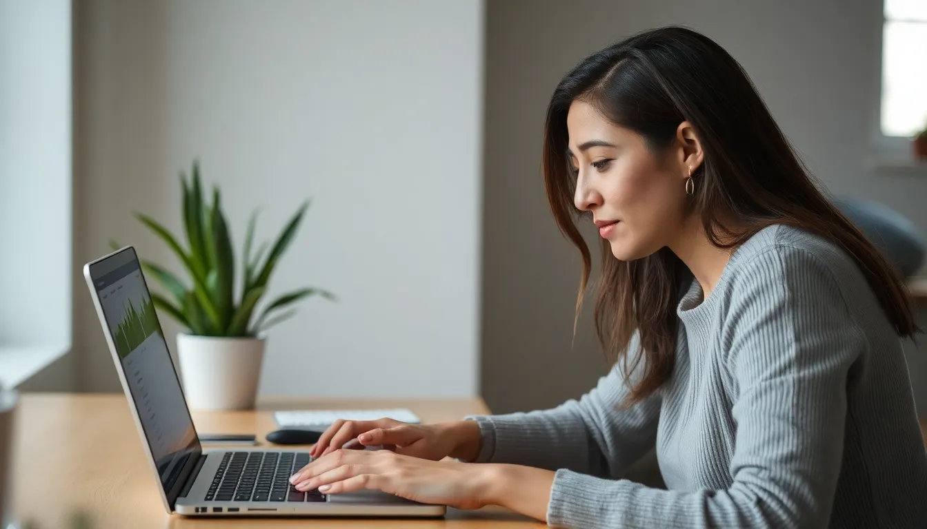 woman working on laptop - best link building strategies for small businesses