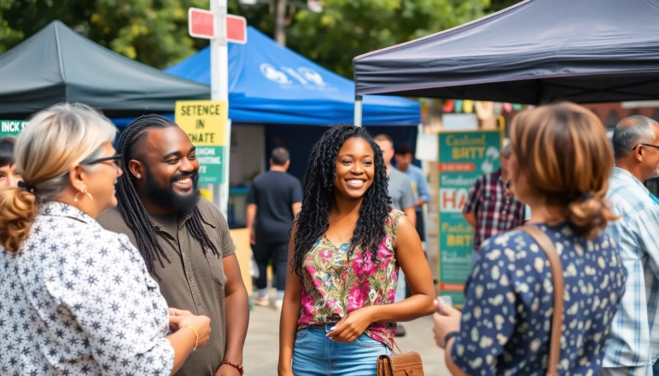 group of people talking - Best Way to Show Up in Local Searches Near Me