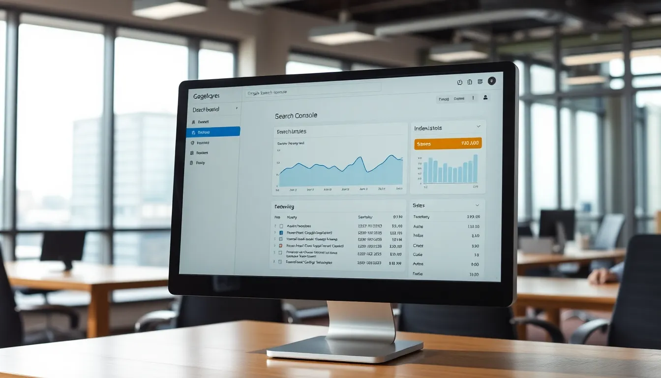 google search console on screen - How to Index My Site on Google