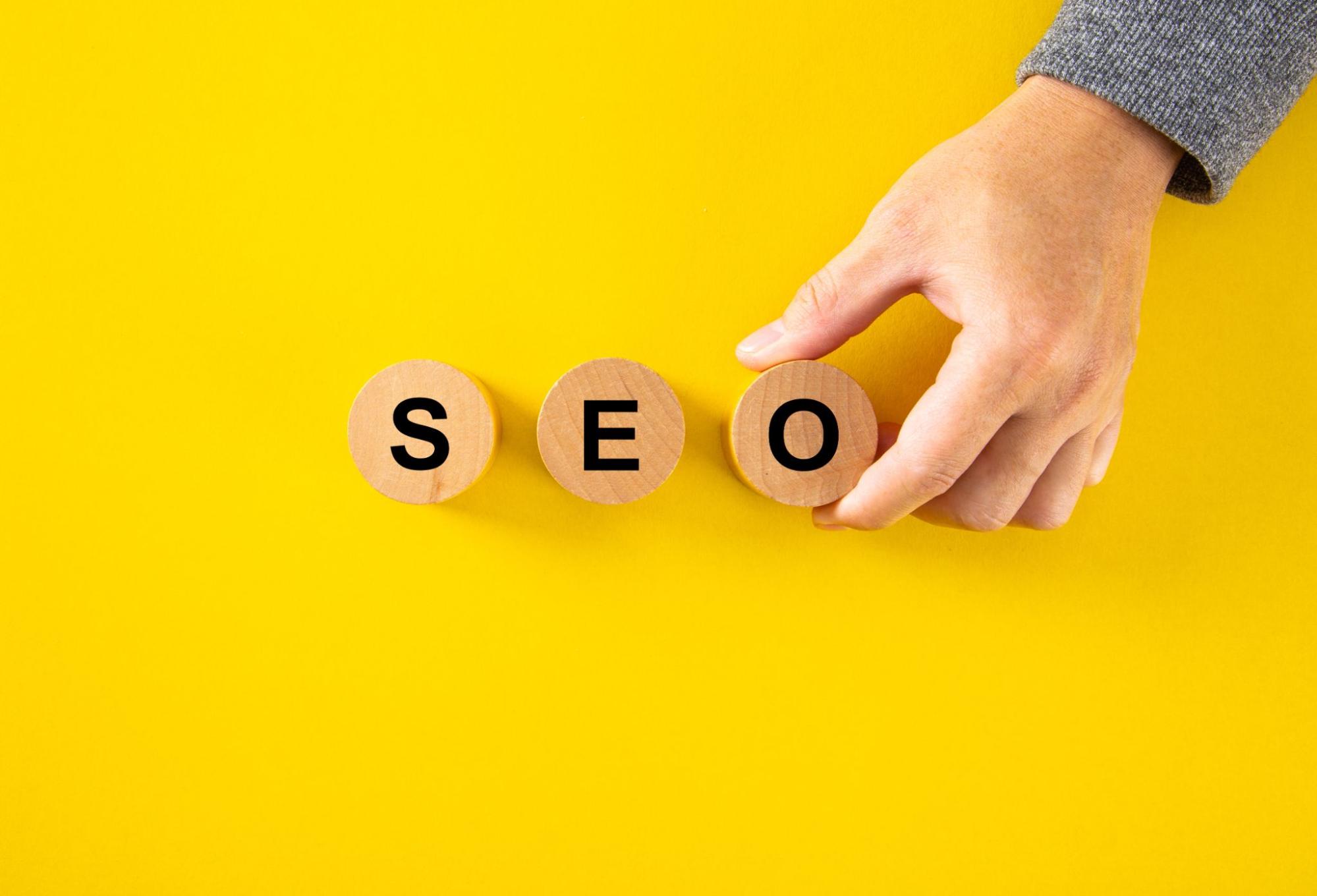 SEO wooden blocks