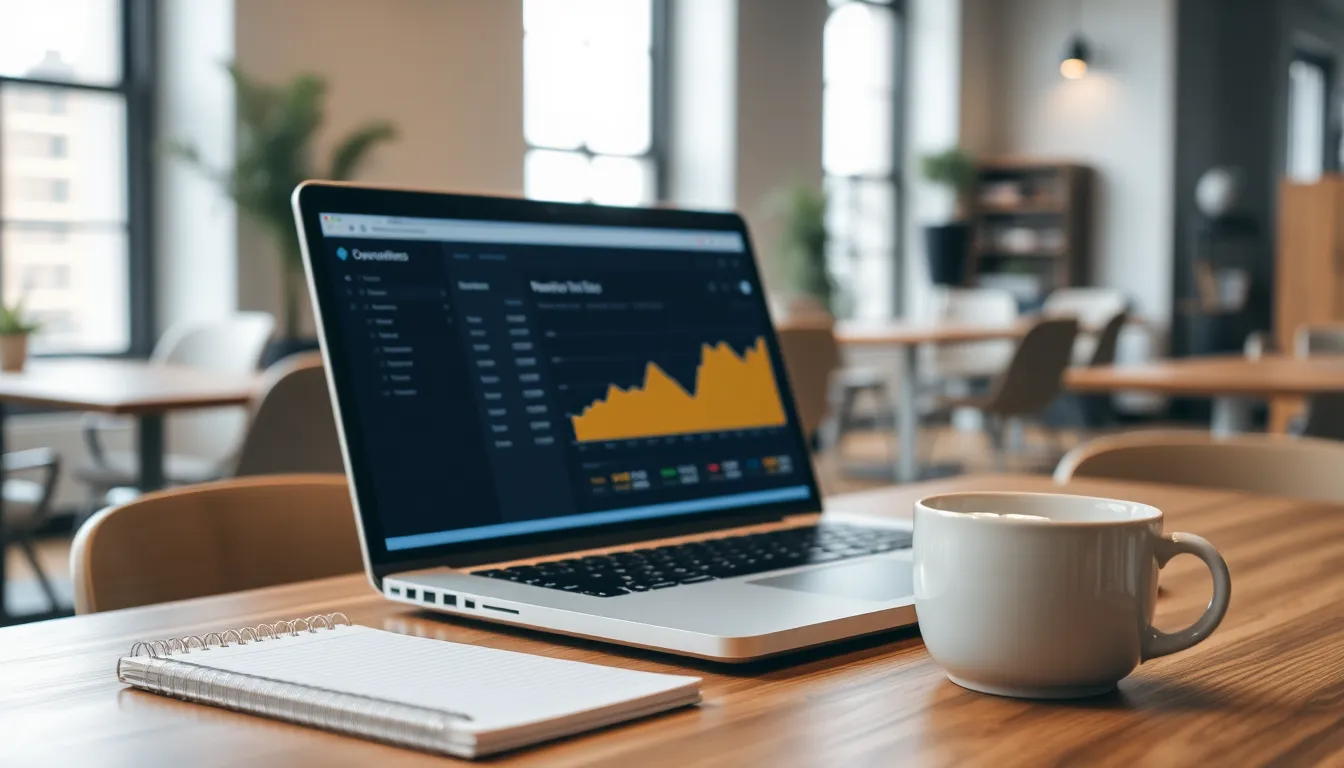 laptop with cup of coffee on table - why is my small business website not ranking