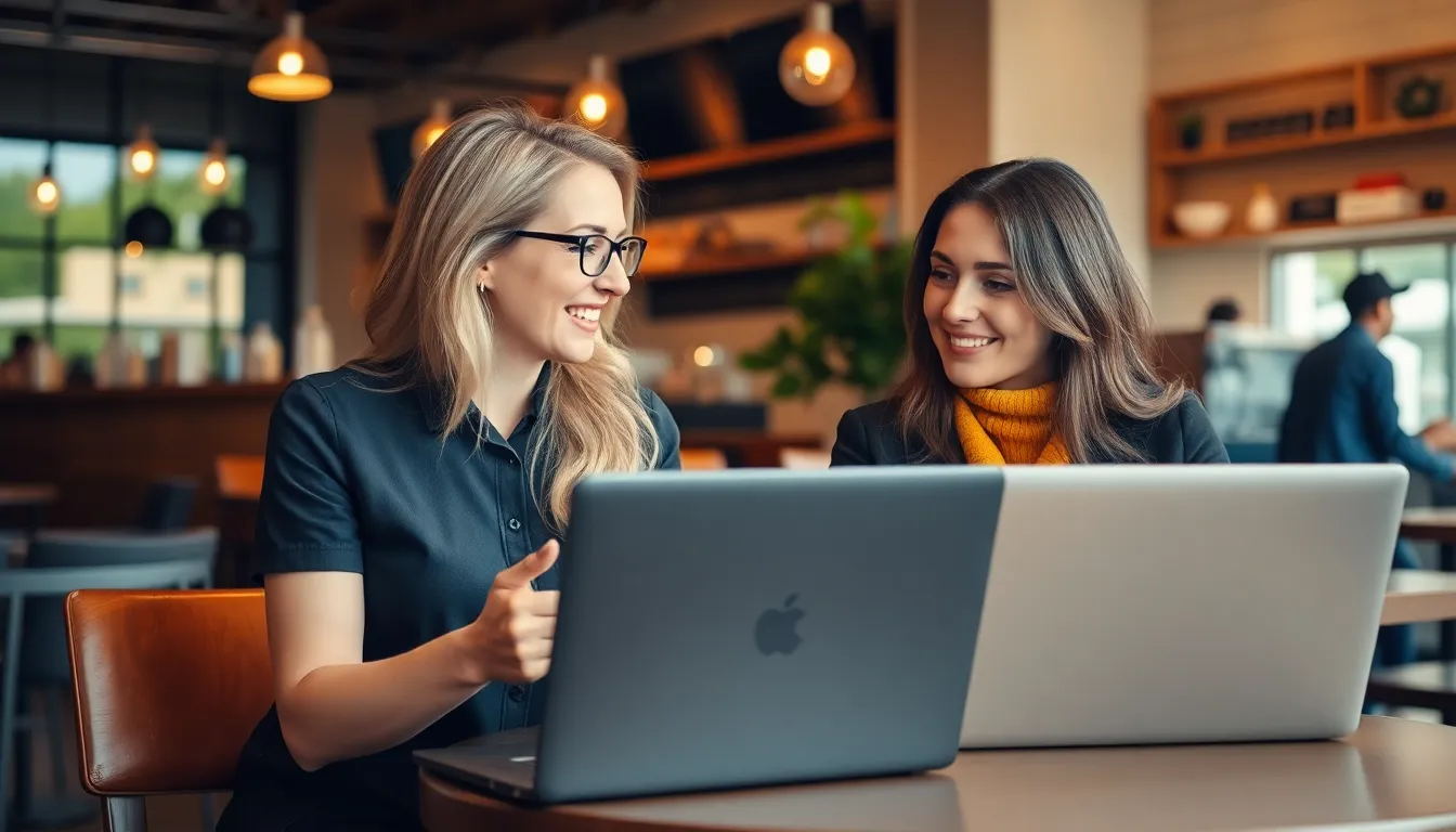 women working on laptop - Google Business Profile Optimization Services