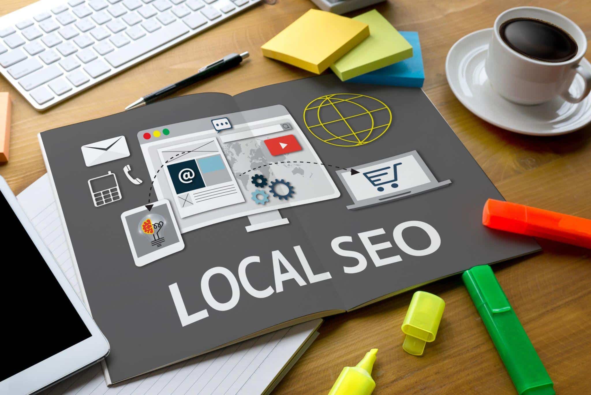 paper-based local SEO illustration