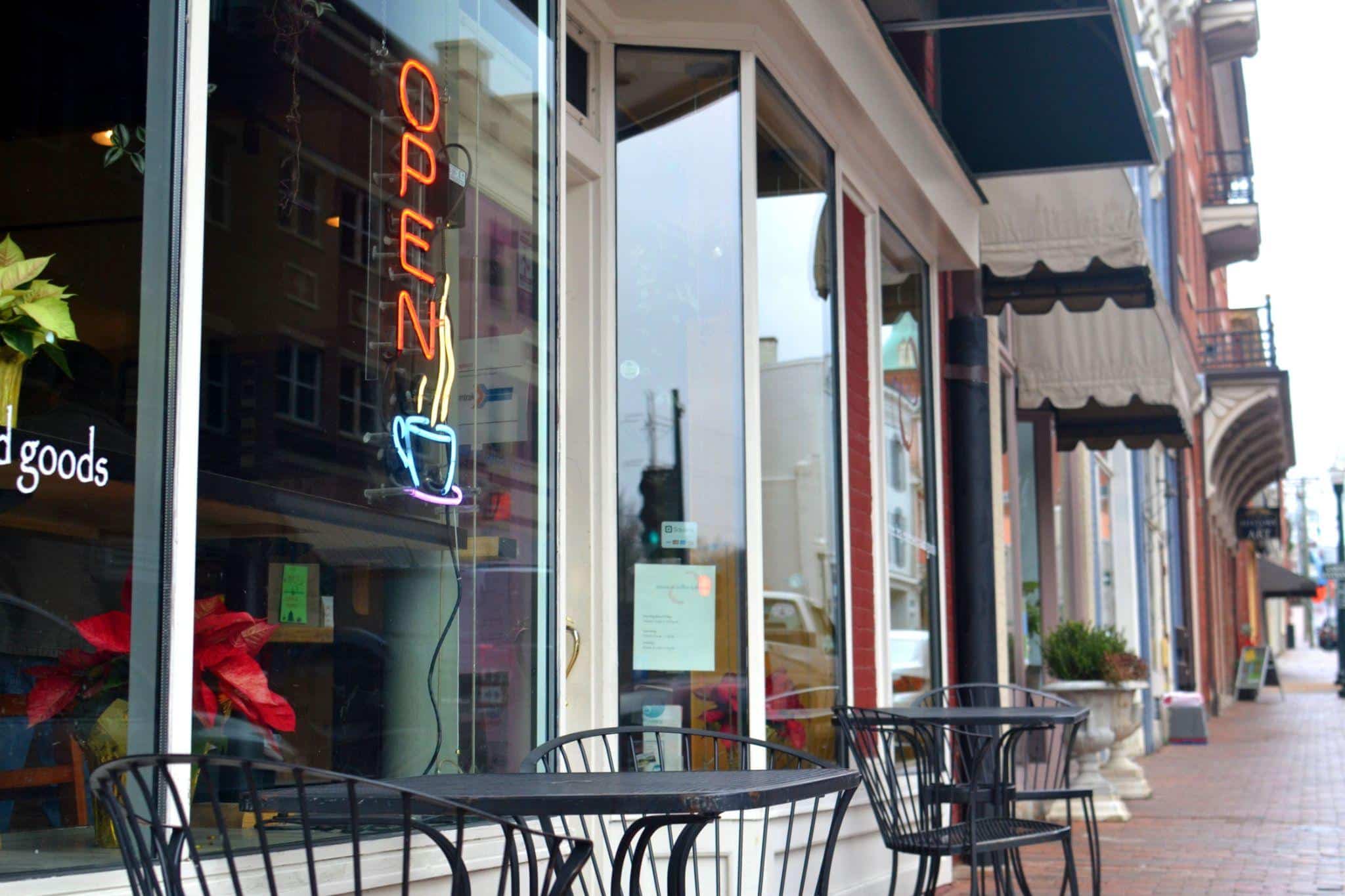 coffee shop without people, representing a local business