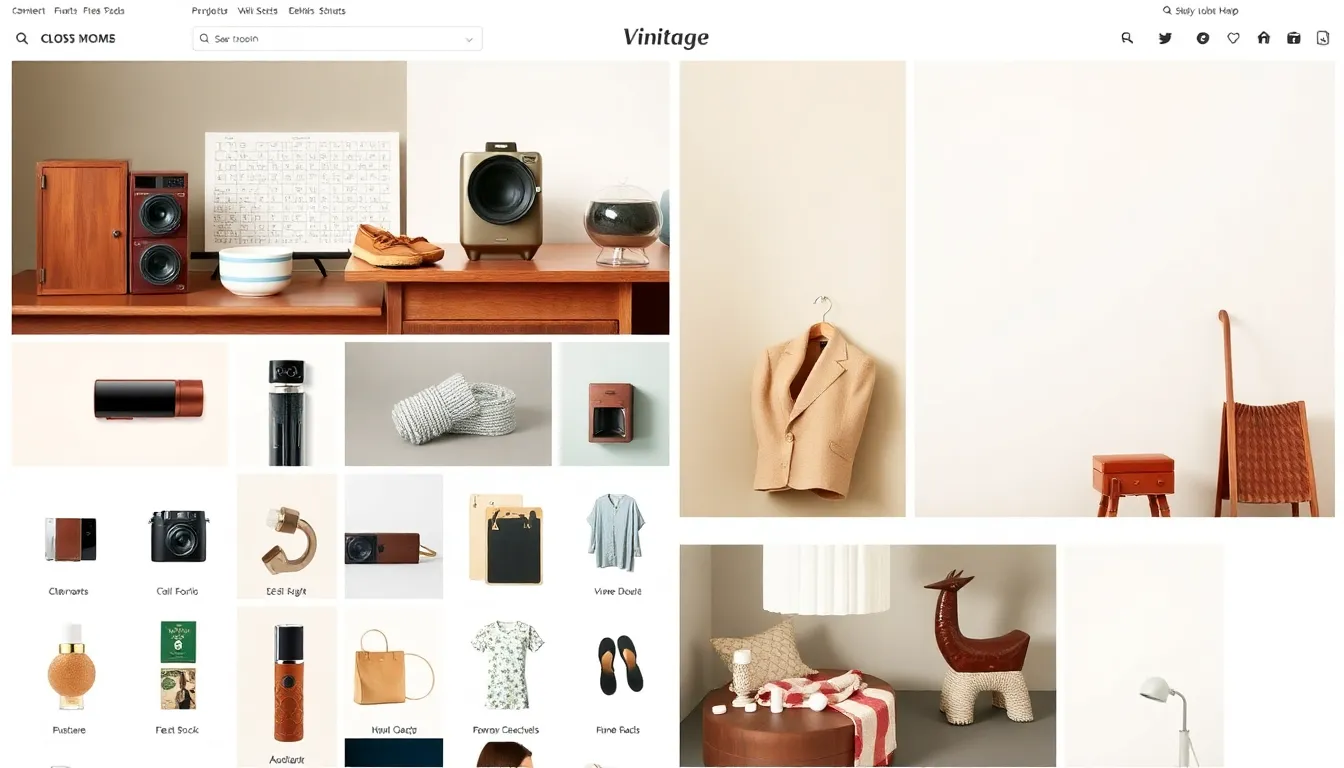various product photos on a website layout -Product Image Optimization for SEO